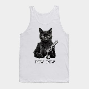 Cat pew pew Tank Top